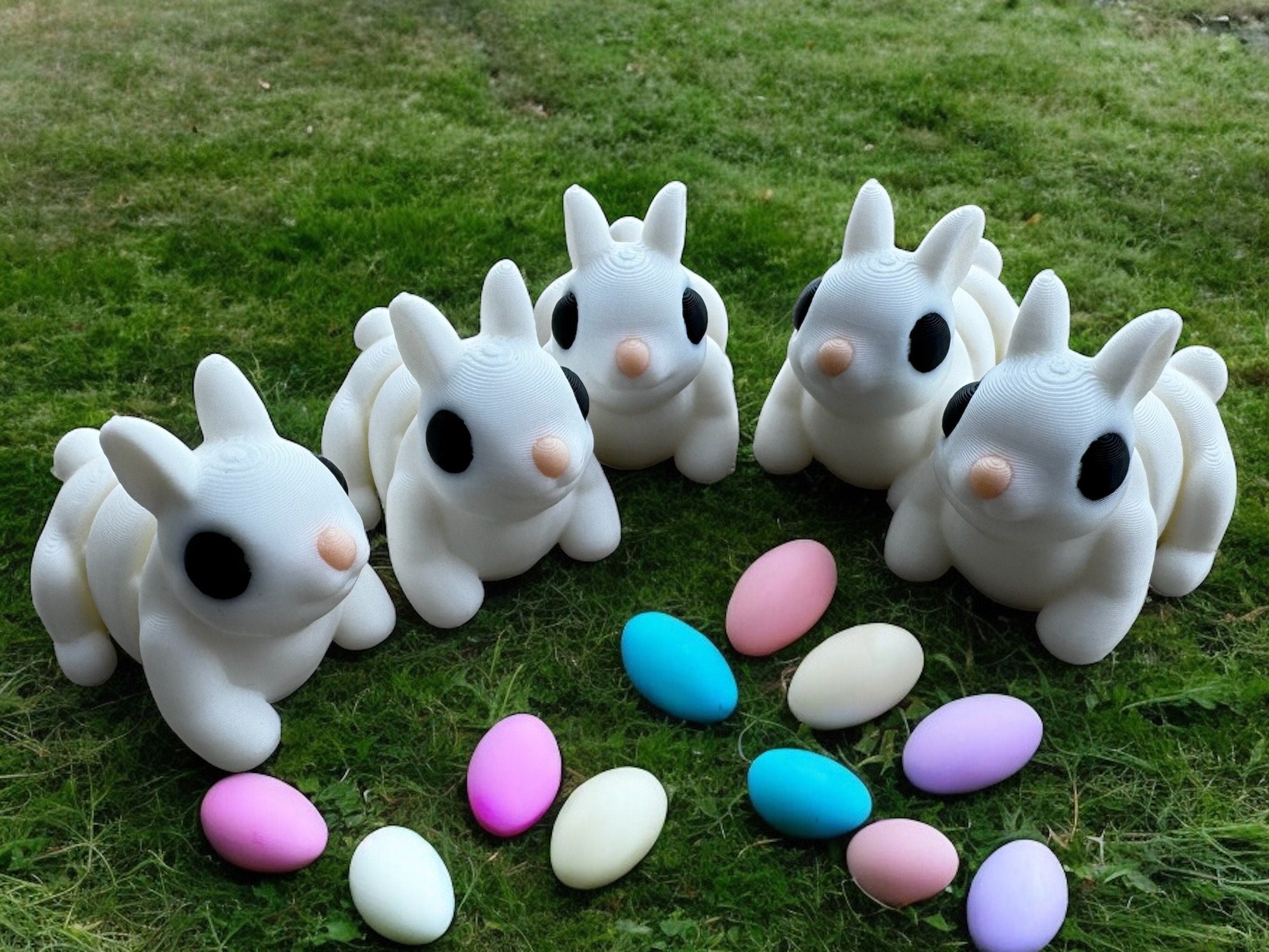 3D Printed Baby Bunny: Articulated Fidget Toy, Collectible