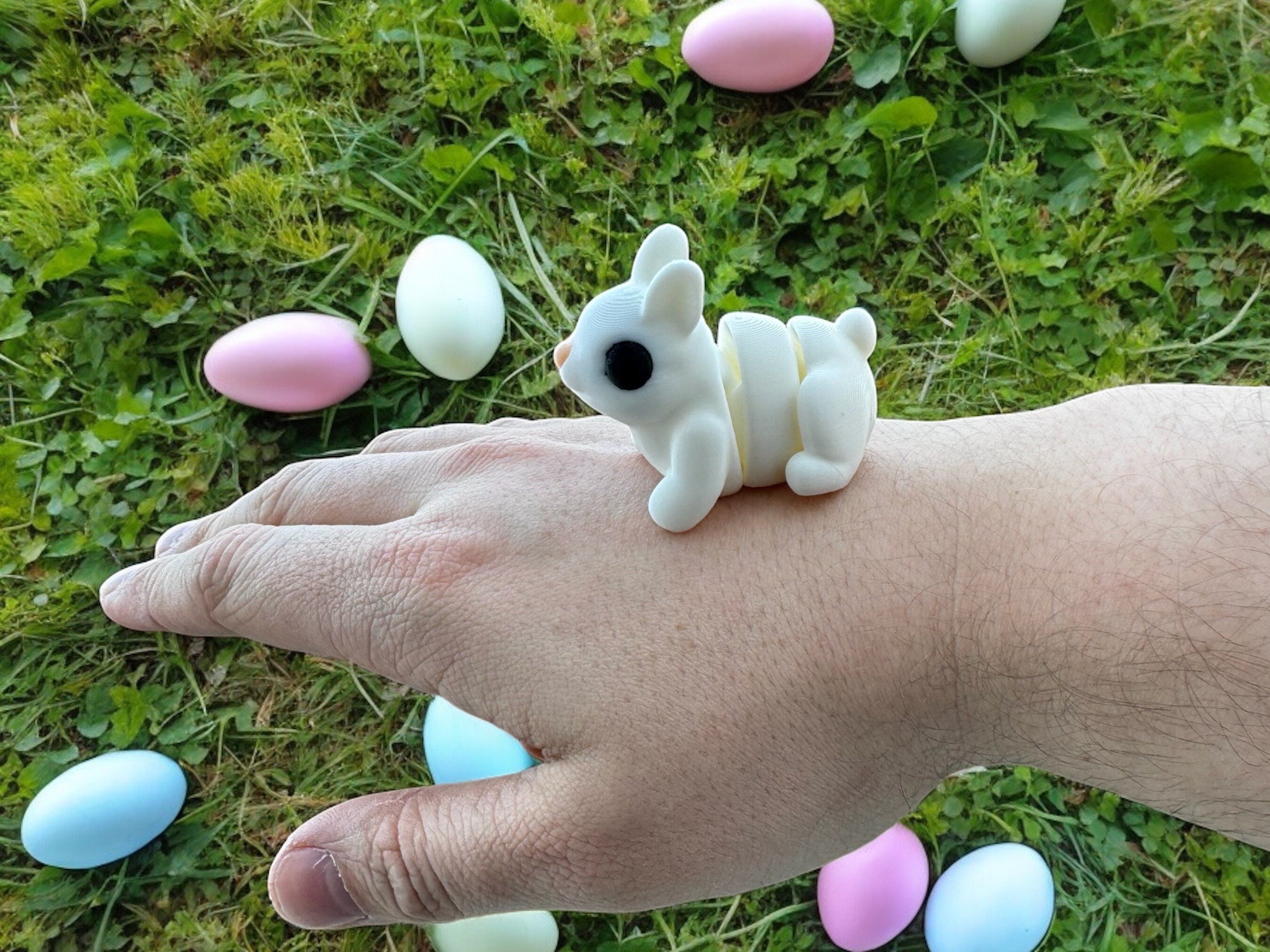 3D Printed Baby Bunny: Articulated Fidget Toy, Collectible