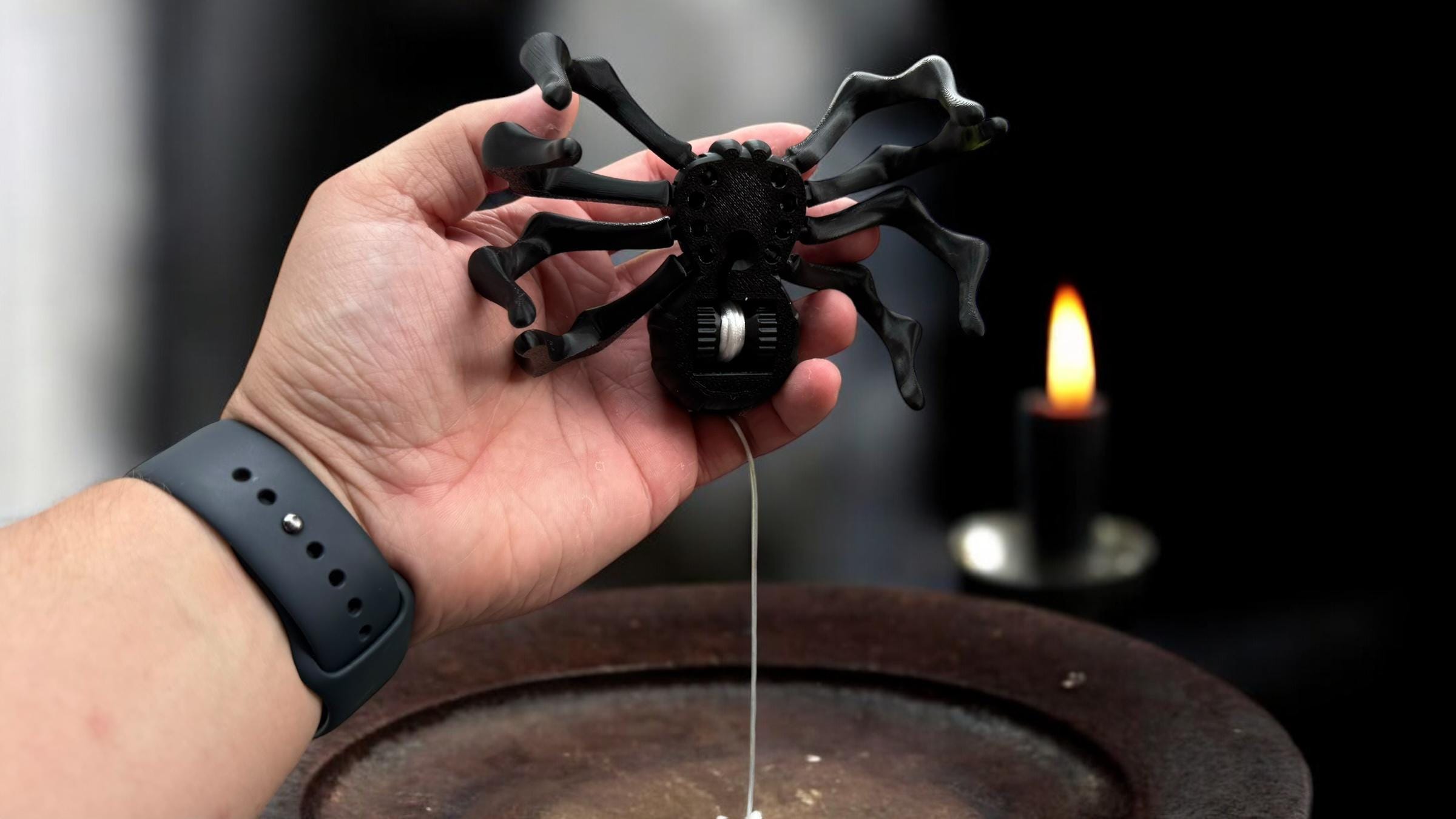 3D Printed Articulated Spider: Halloween Decor, Fidget Toy