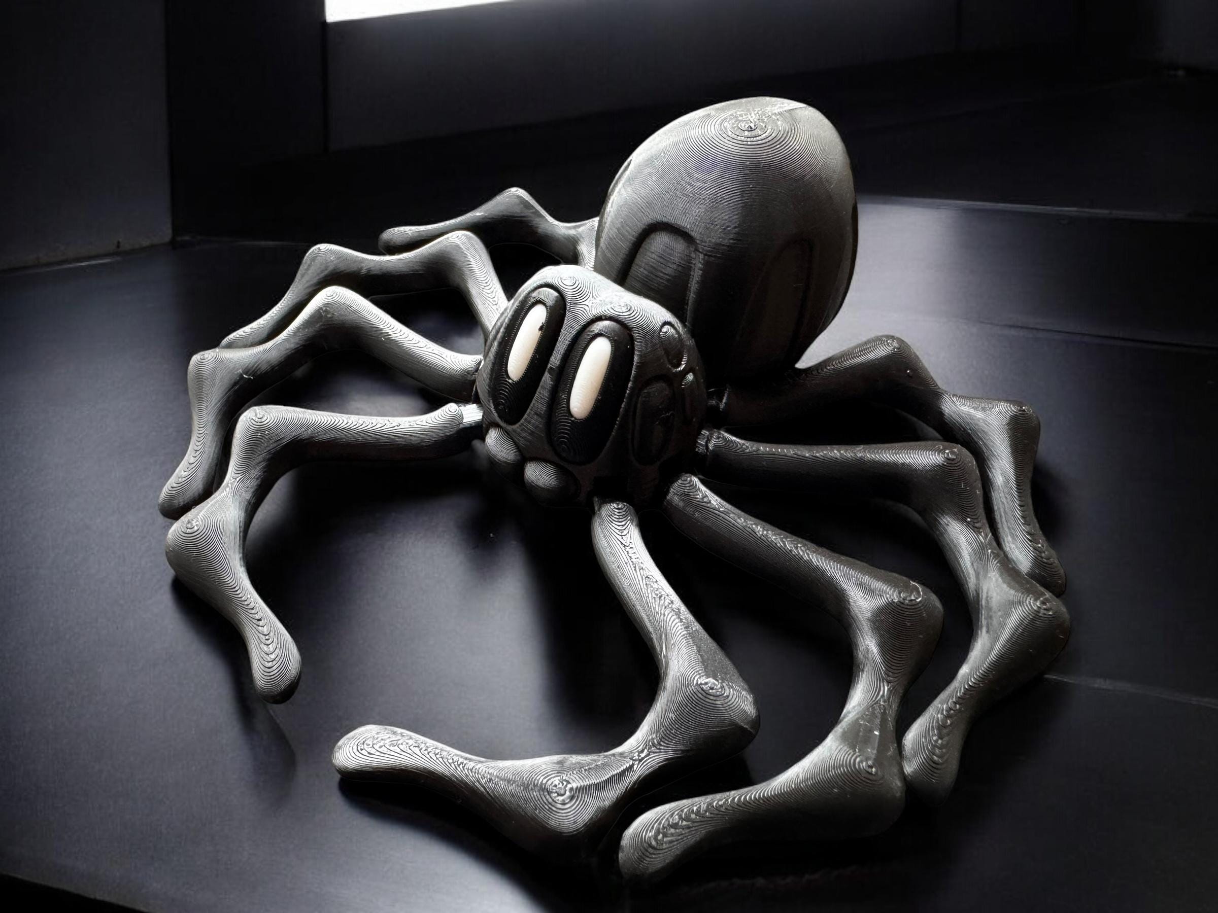 3D Printed Articulated Spider: Halloween Decor, Fidget Toy