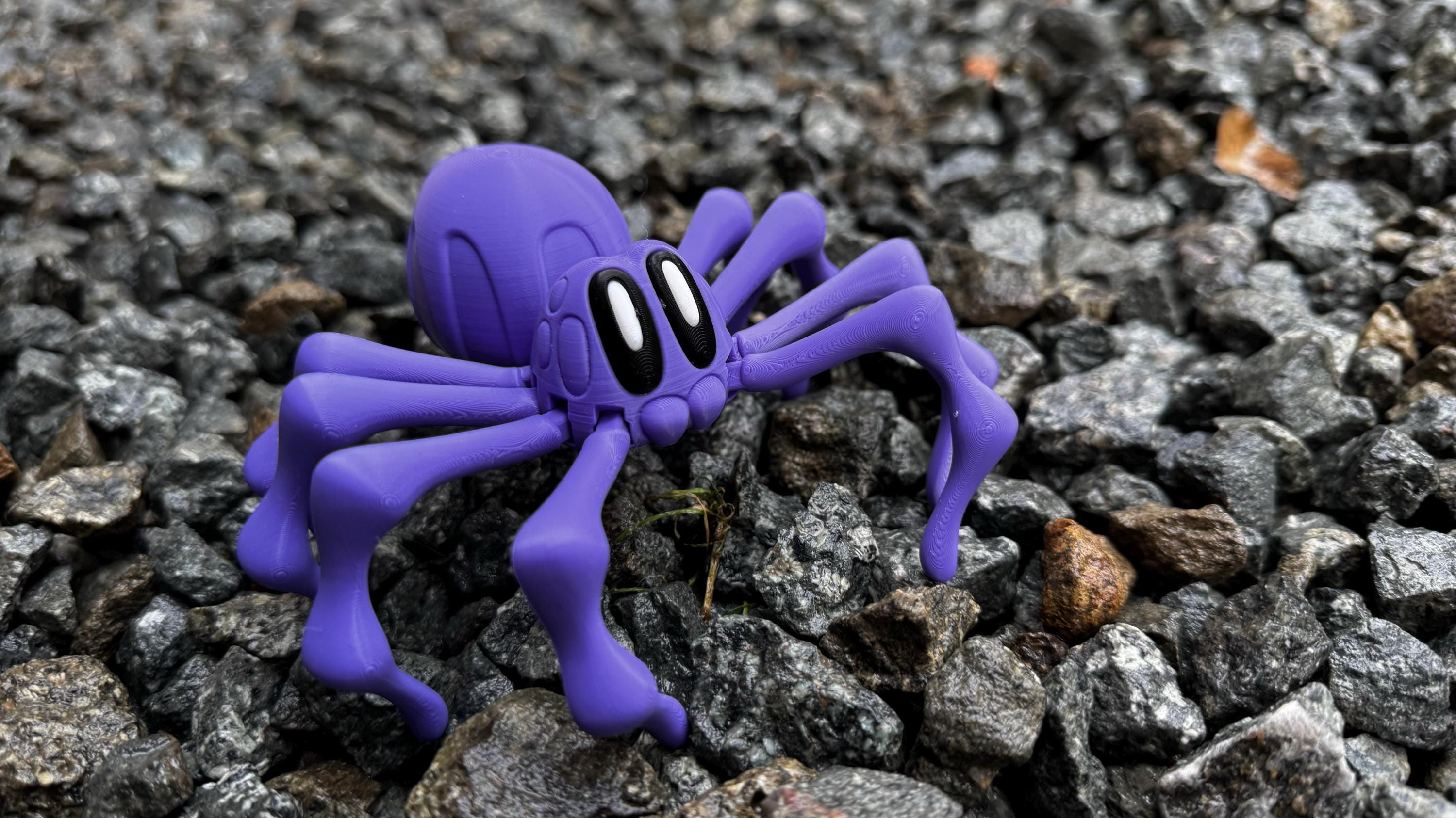 3D Printed Articulated Spider: Halloween Decor, Fidget Toy